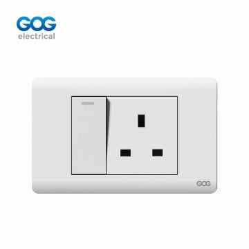 A10-043/044 13A Switch Socket, UK Standard