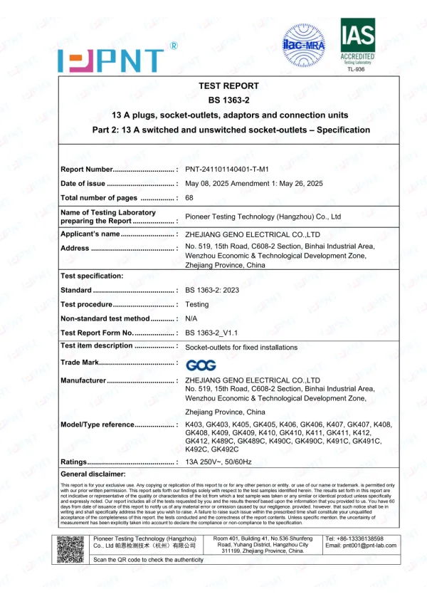 BS Testing Report