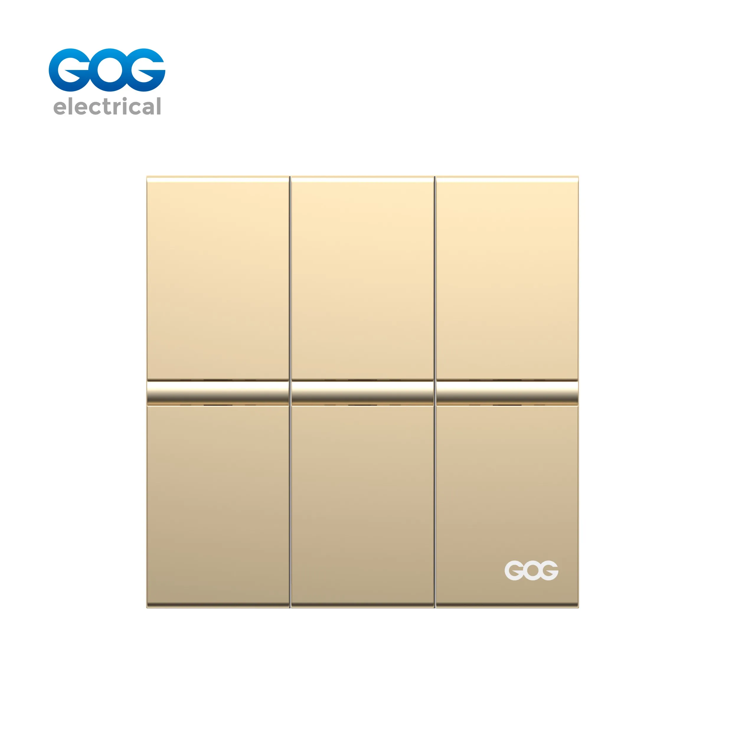r11305-r11306-ultra-thin-skin-feel-pc-wall-switch-3-gang-gold R11305/R11306 Ultra-Thin Skin Feel PC Wall Switch 3 Gang