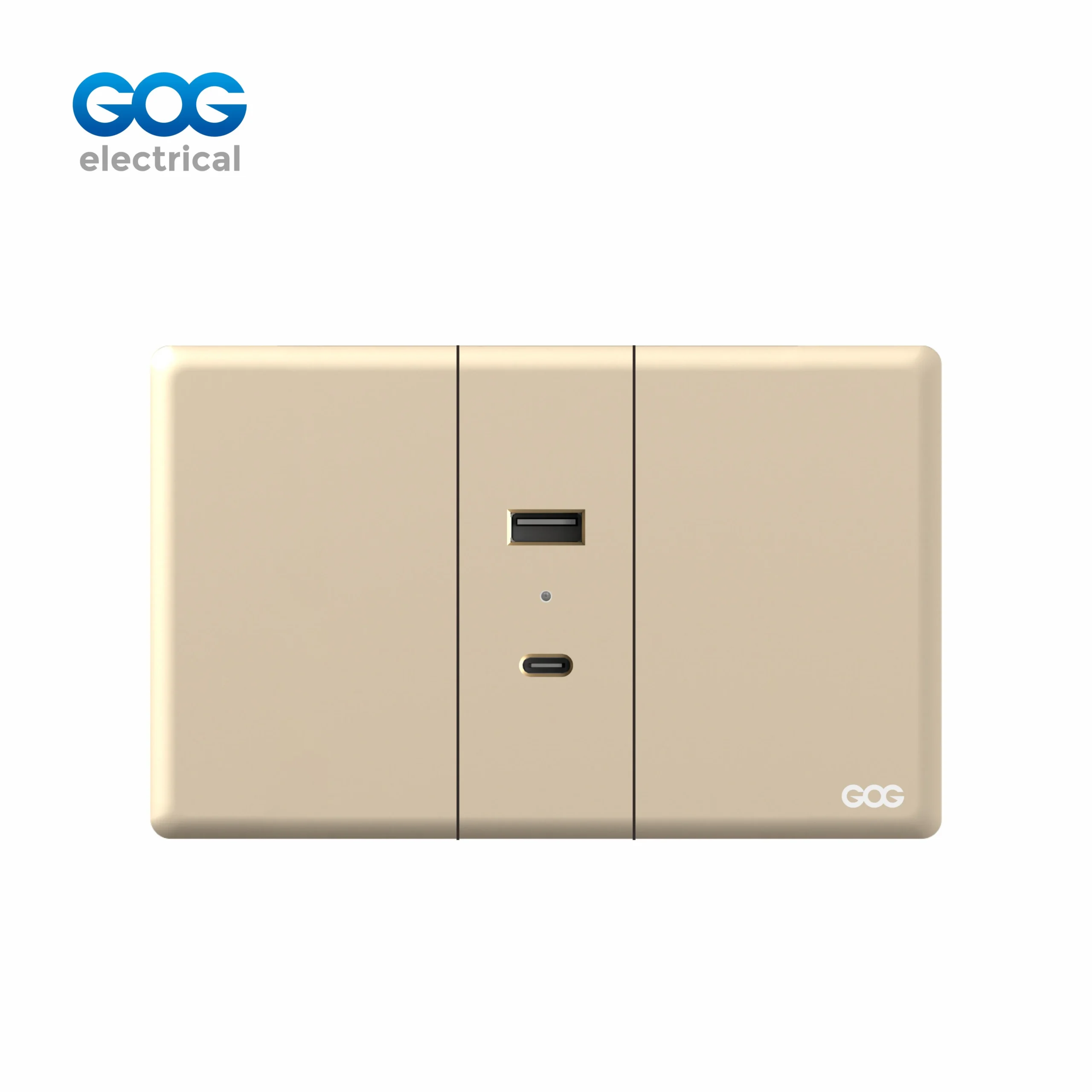 ultra-thin-full-board-socket-t-b T-B-092/093 USB Type C Wall Socket