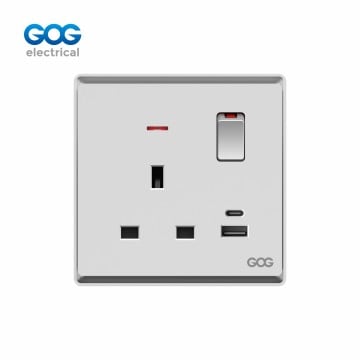 R30491C Electrical Socket & Switch – 13A USB & Type-C R30491C Electrical Socket & Switch – 13A USB & Type-C