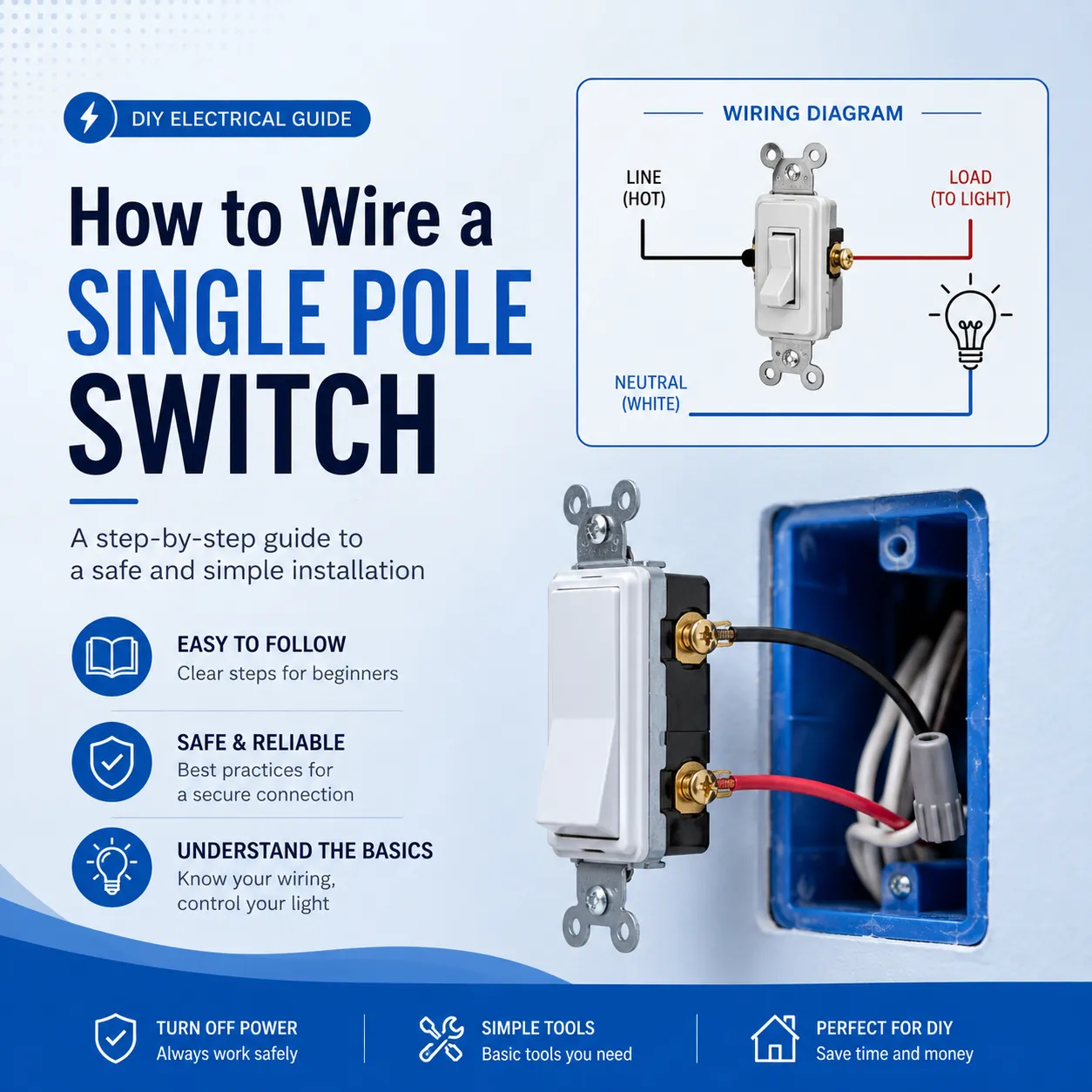 How to Wire a Single Pole Switch