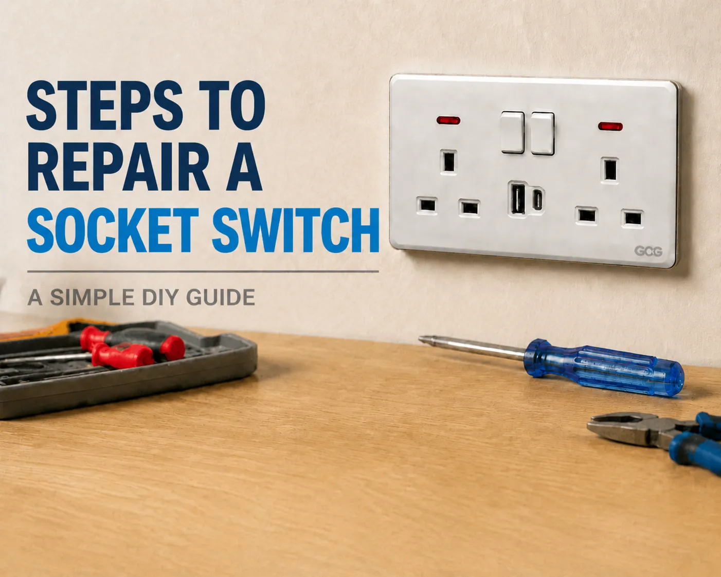 Steps to Repair a Socket Switch/Power Outlet Combination