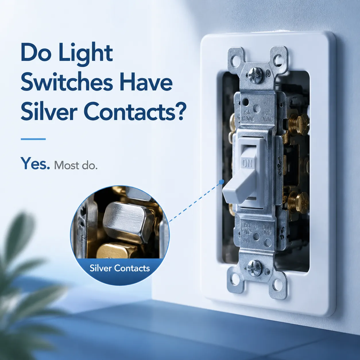 Do Light Switches Have Silver Contacts
