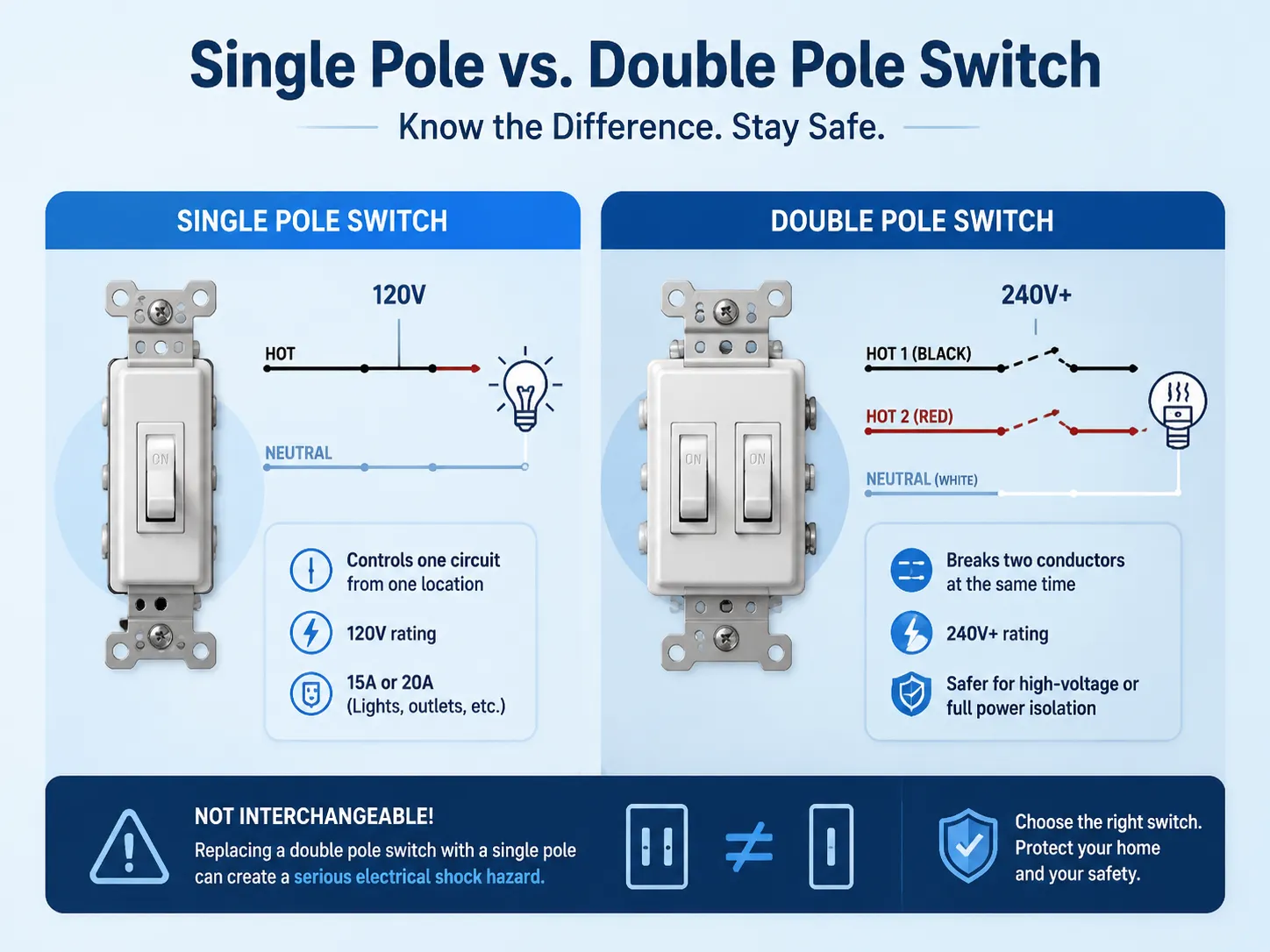 How It Differs from a Single Pole Switch