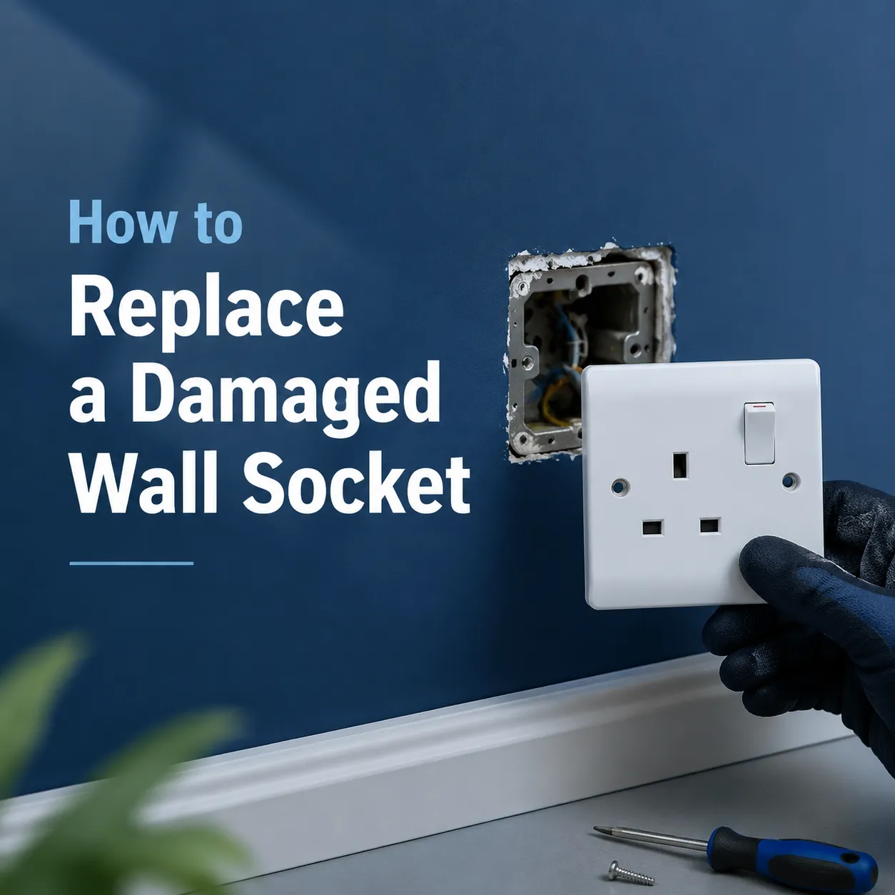 How to Replace a Damaged Wall Socket
