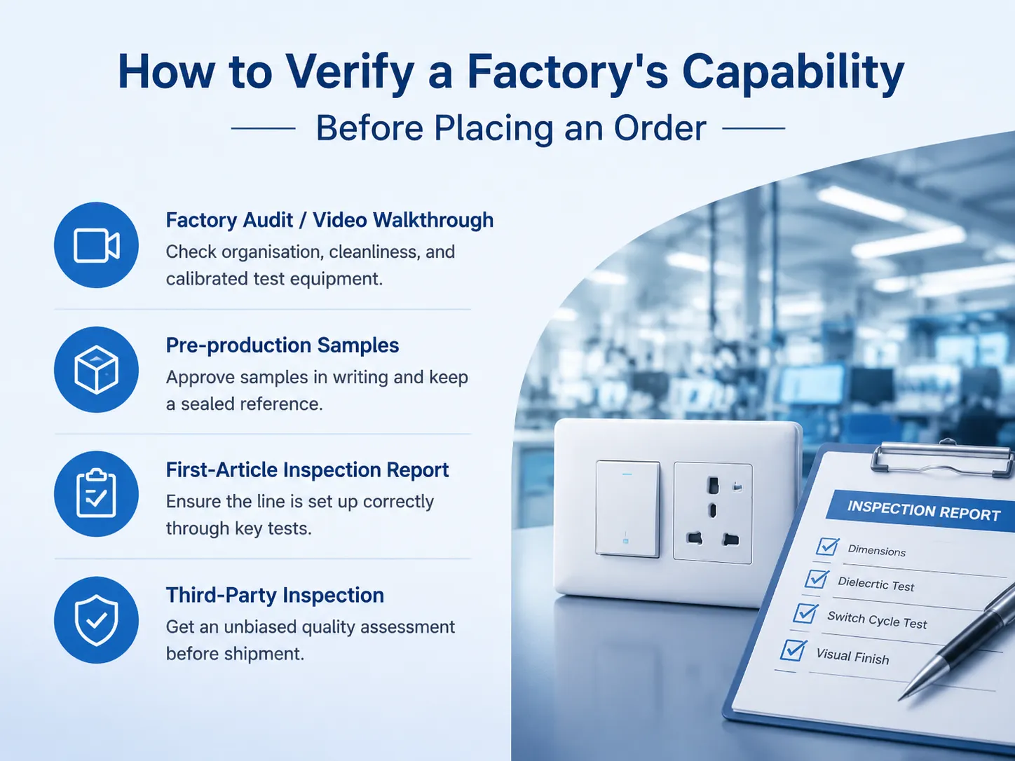 How to Verify a Factory's Capability Before Placing an Order