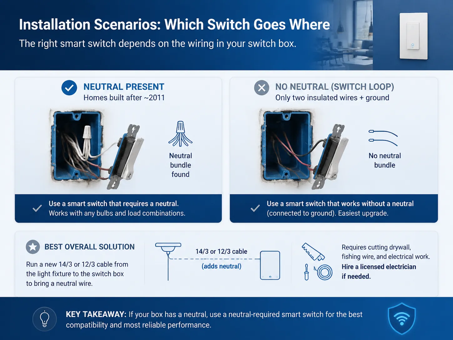 Installation Scenarios Which Switch Goes Where