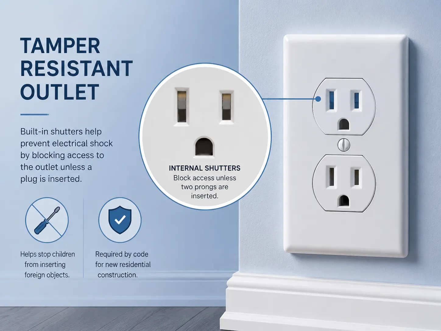 Tamper resistant Outlets