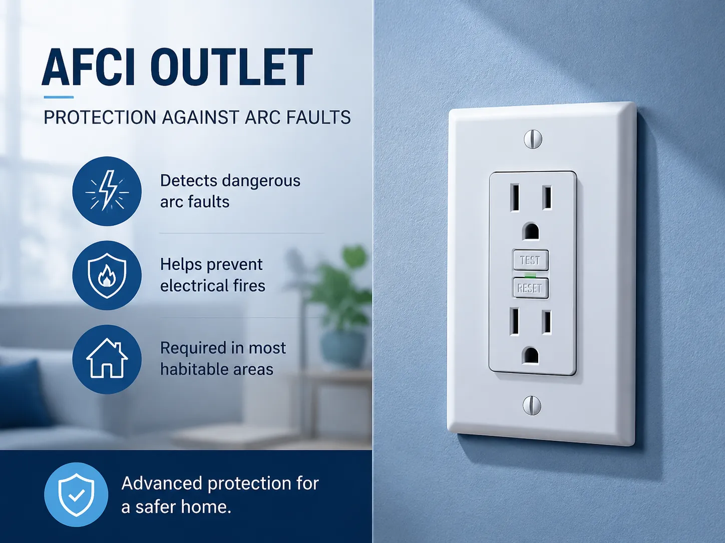 The AFCI Outlet Protection Against Arc Faults