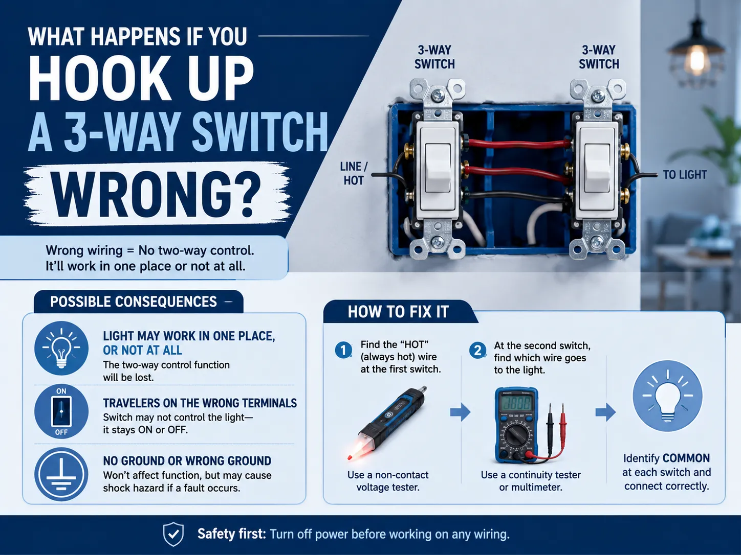 What Happens If You Hook Up a 3-Way Switch Wrong