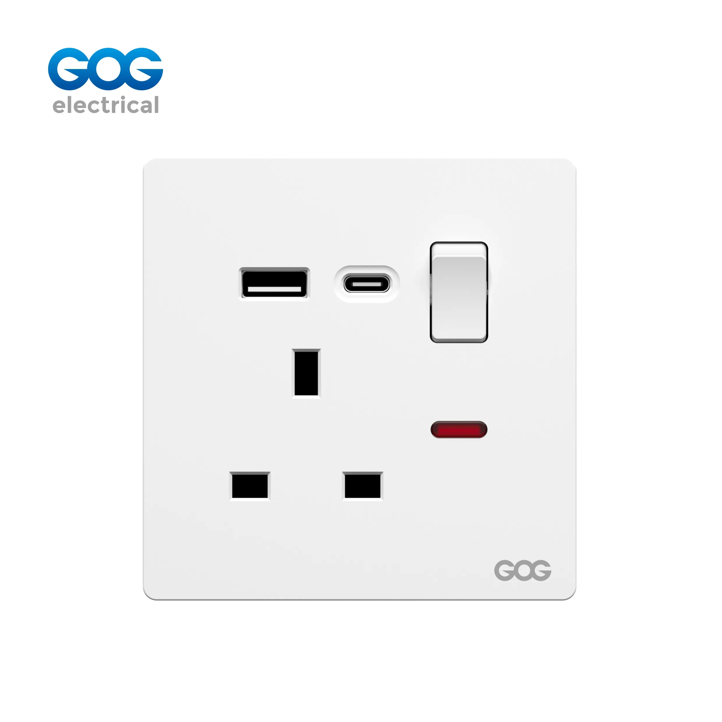 DN70 Series 13A USB Type-C Socket with Switch DN70 Series 13A USB Type-C Socket with Switch
