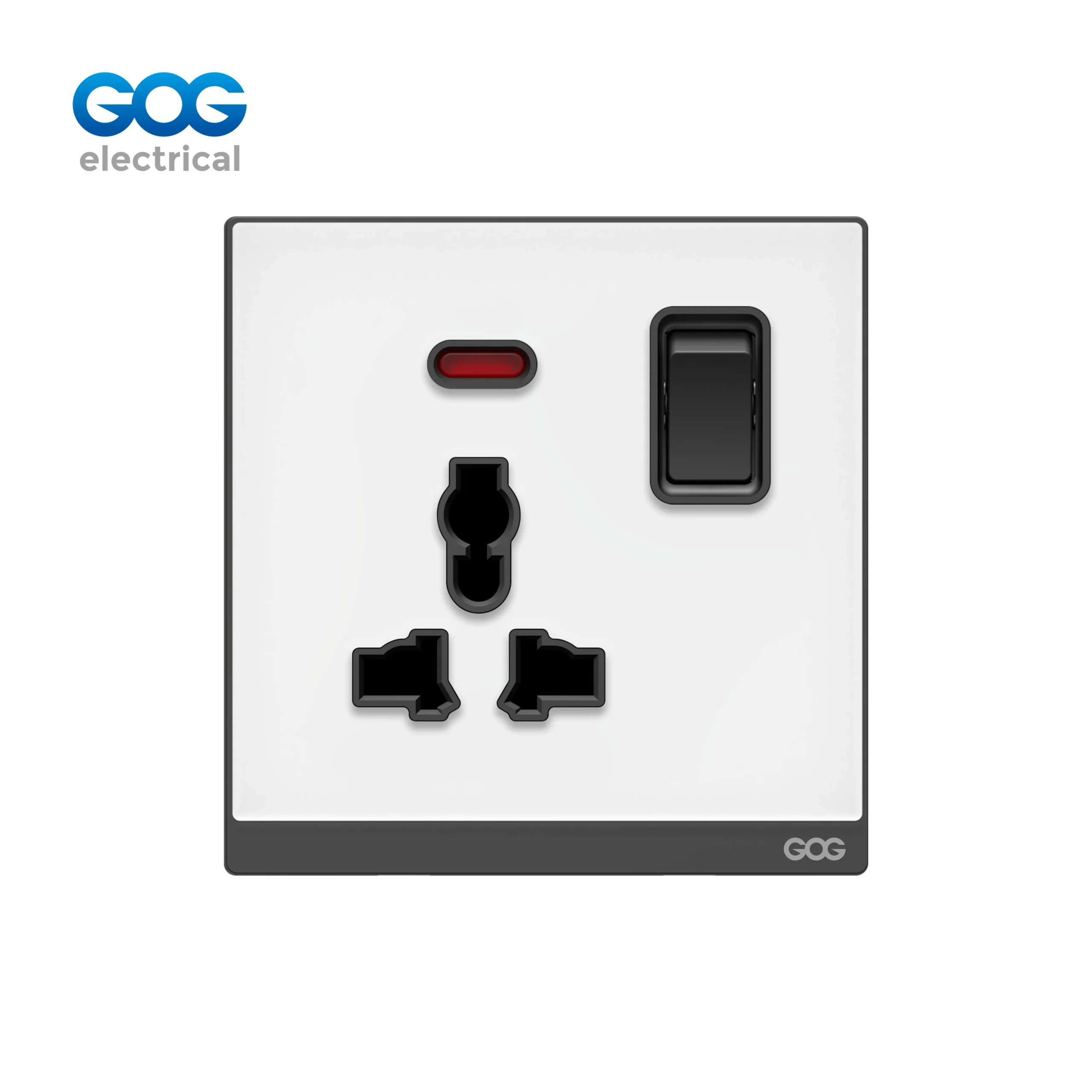DN71 Series 13A Glass MF Universal Switched Socket