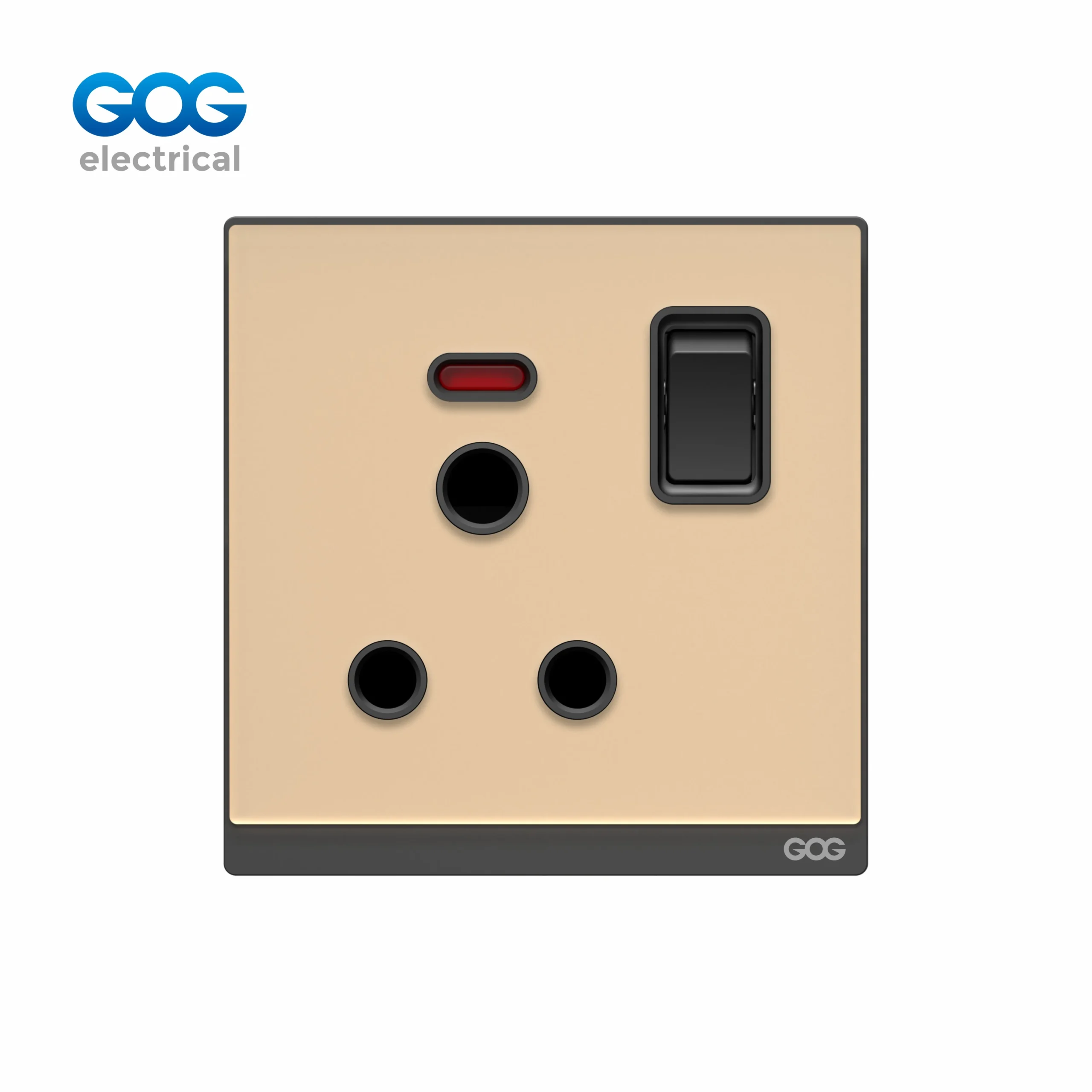 DN71431 glass 15A switched socket