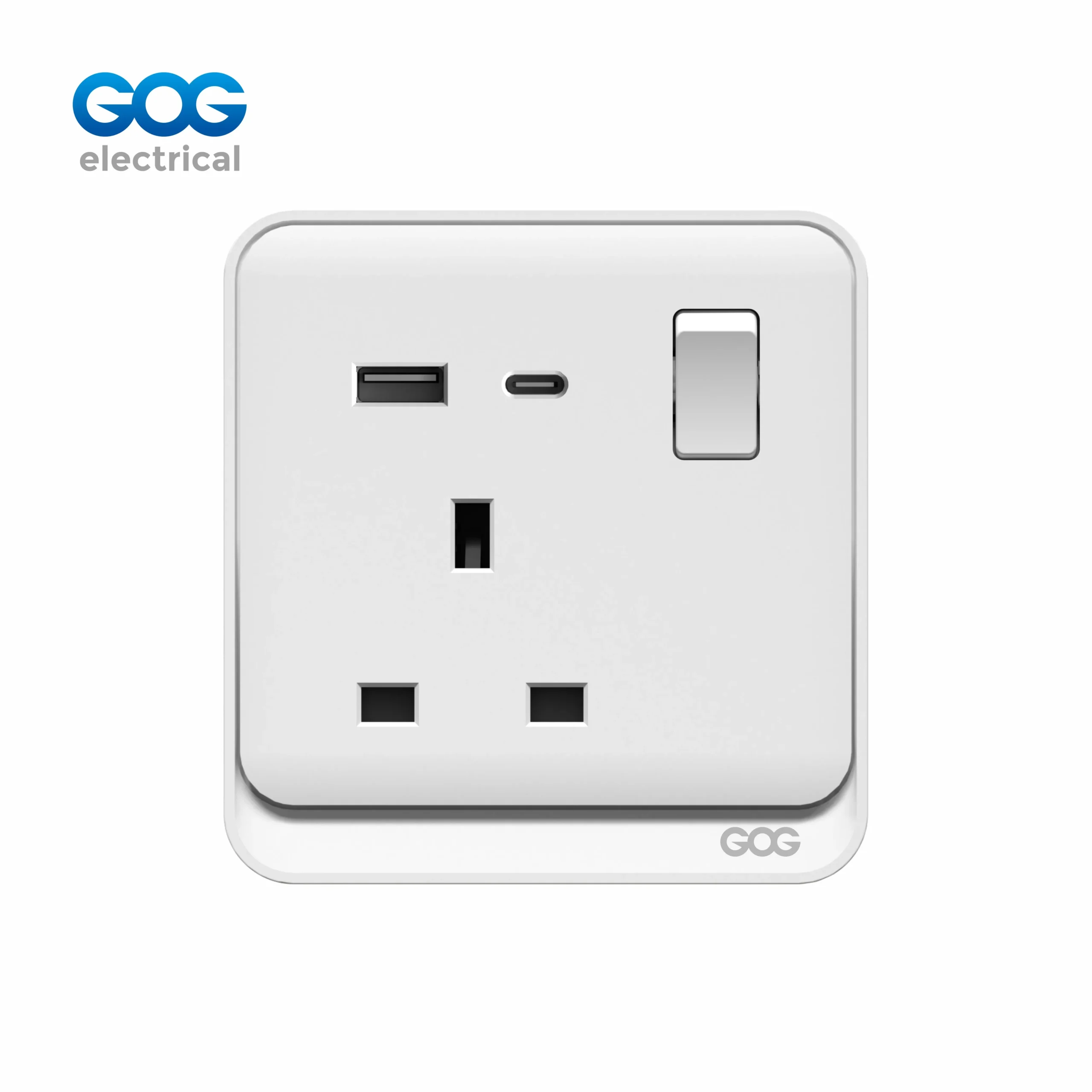 مقبس DN72 سلسلة 13A UK مع مفتاح و USB نوع C مقبس DN72 سلسلة 13A UK مع مفتاح و USB نوع C