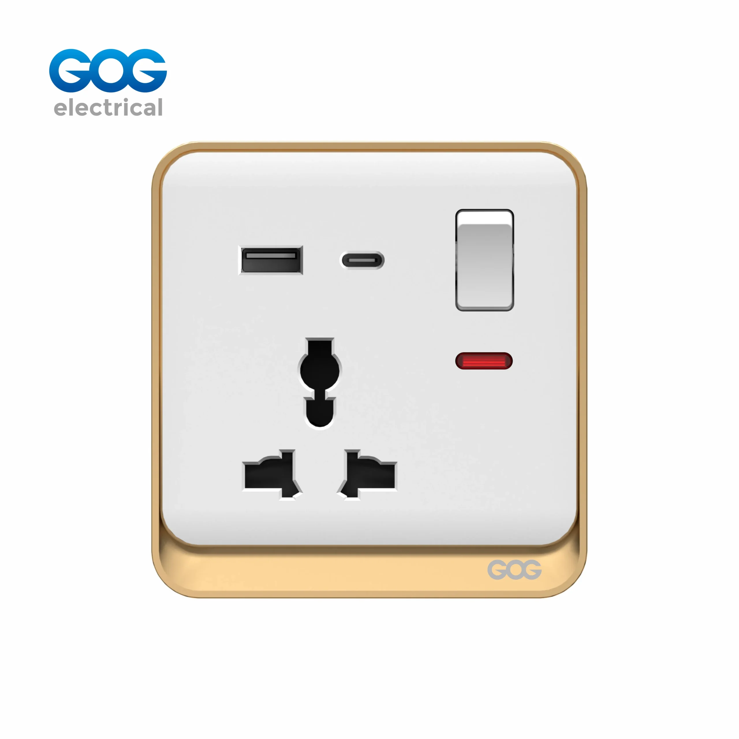 مقبس DN72587C MF المزود بمفتاح مع USB-C