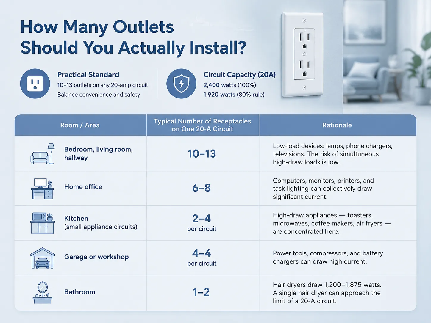 How Many Outlets Should You Actually Install