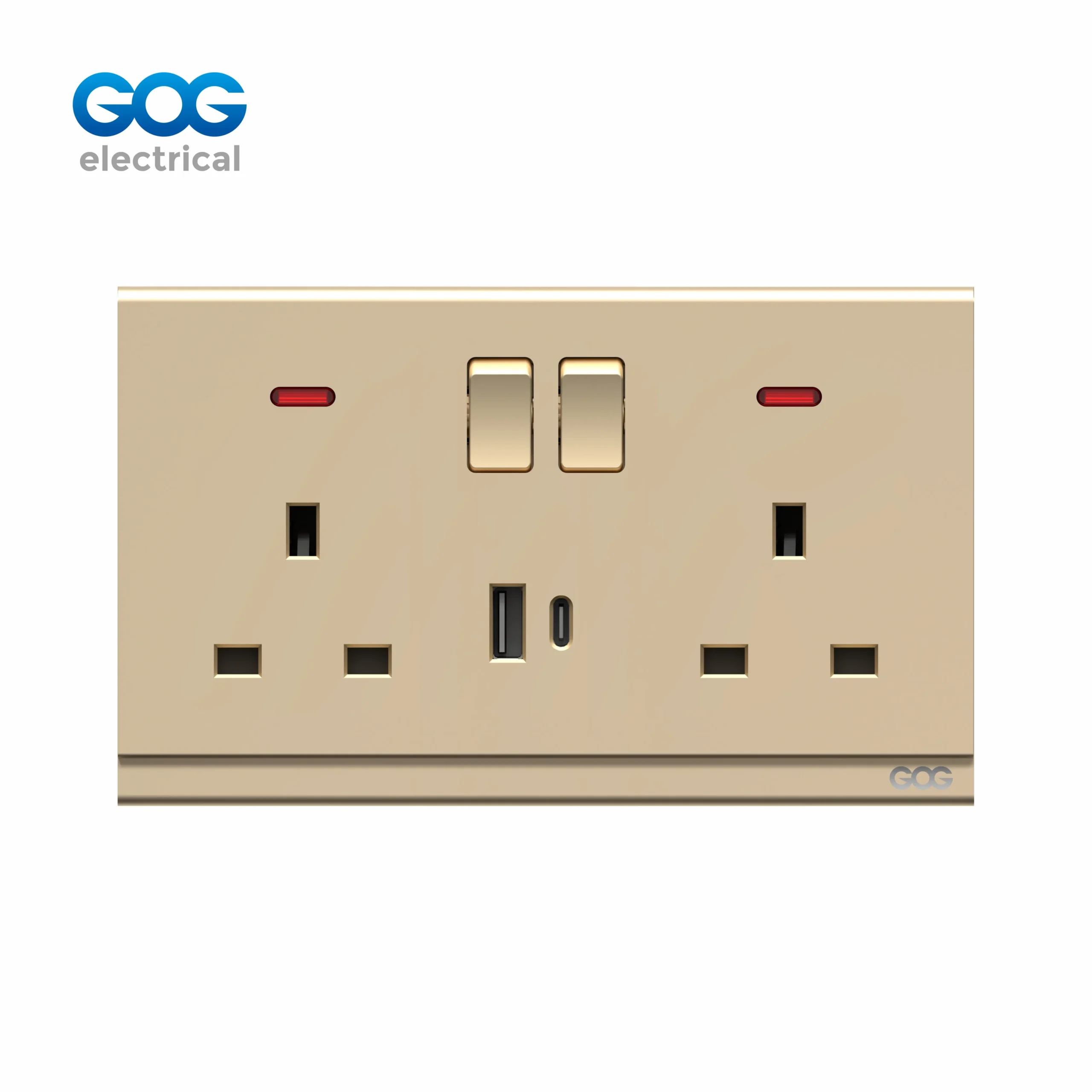 R16492C double USB wall socket