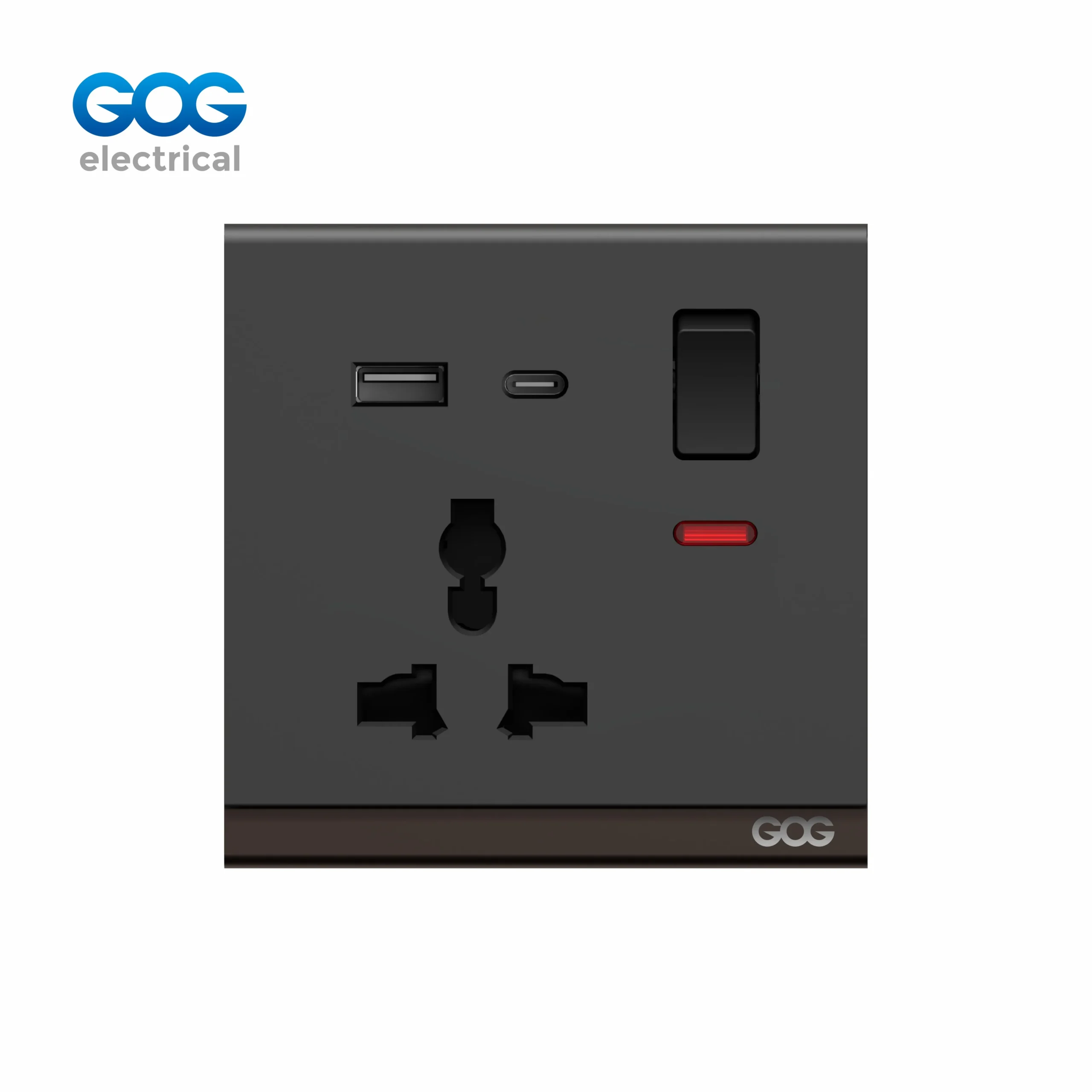 R16587C gold gray black MF socket