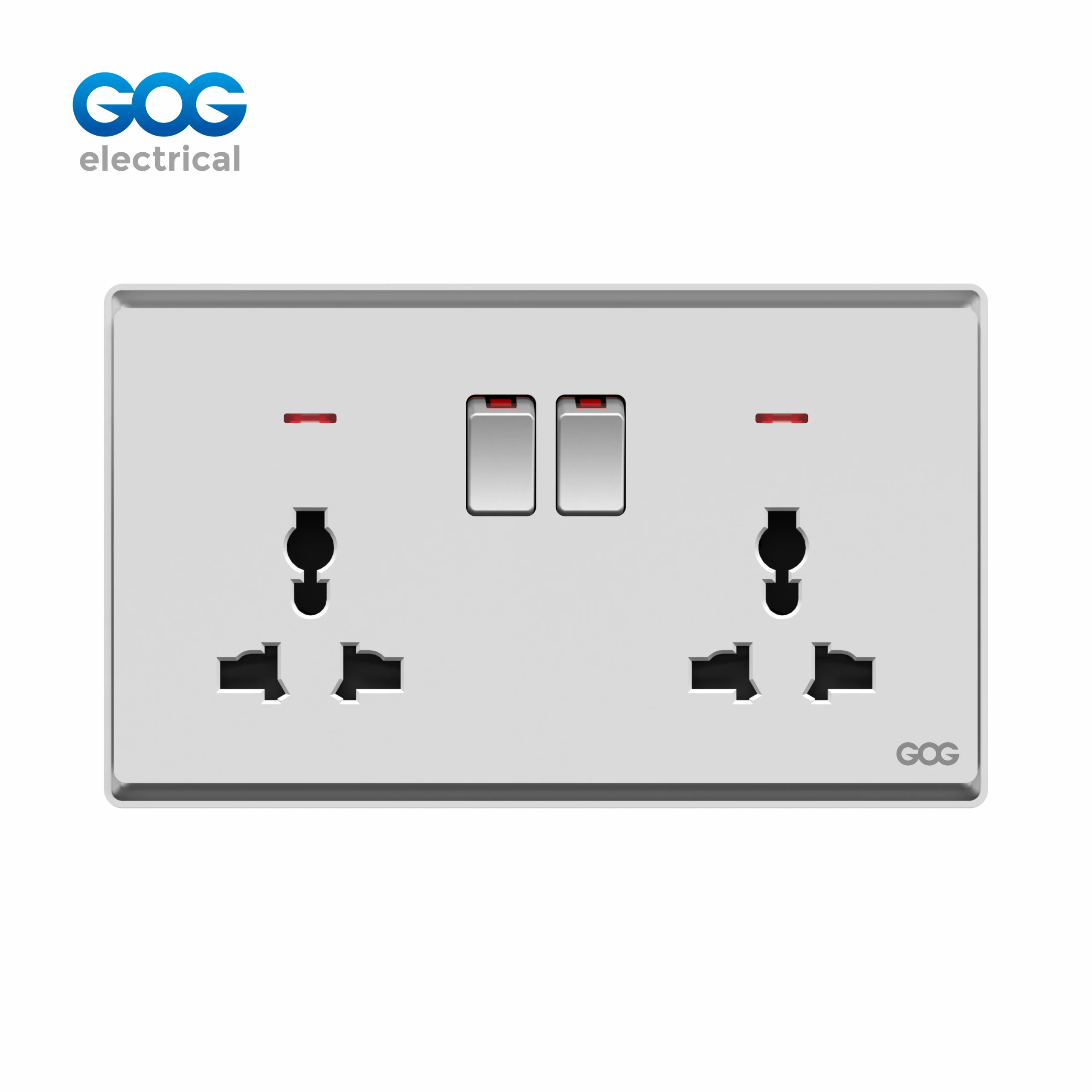 R30 Series 13A 2 Gang MF Switched Socket with Neon R30 Series 13A 2 Gang MF Switched Socket with Neon