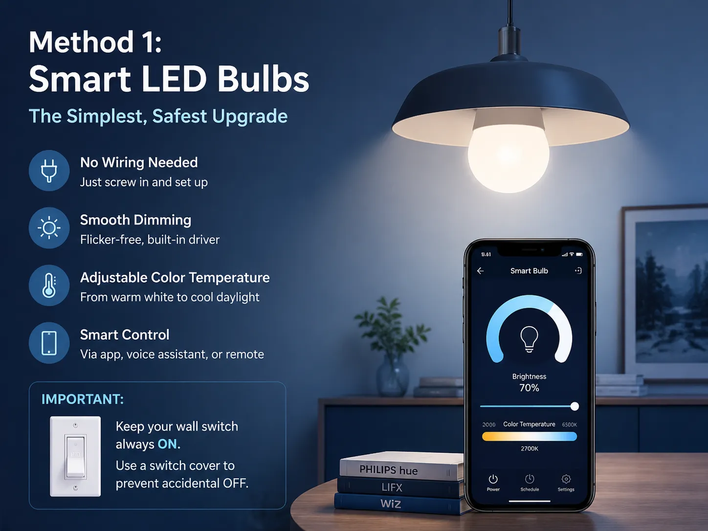 Smart LED Bulbs — The Simplest, Safest Upgrade