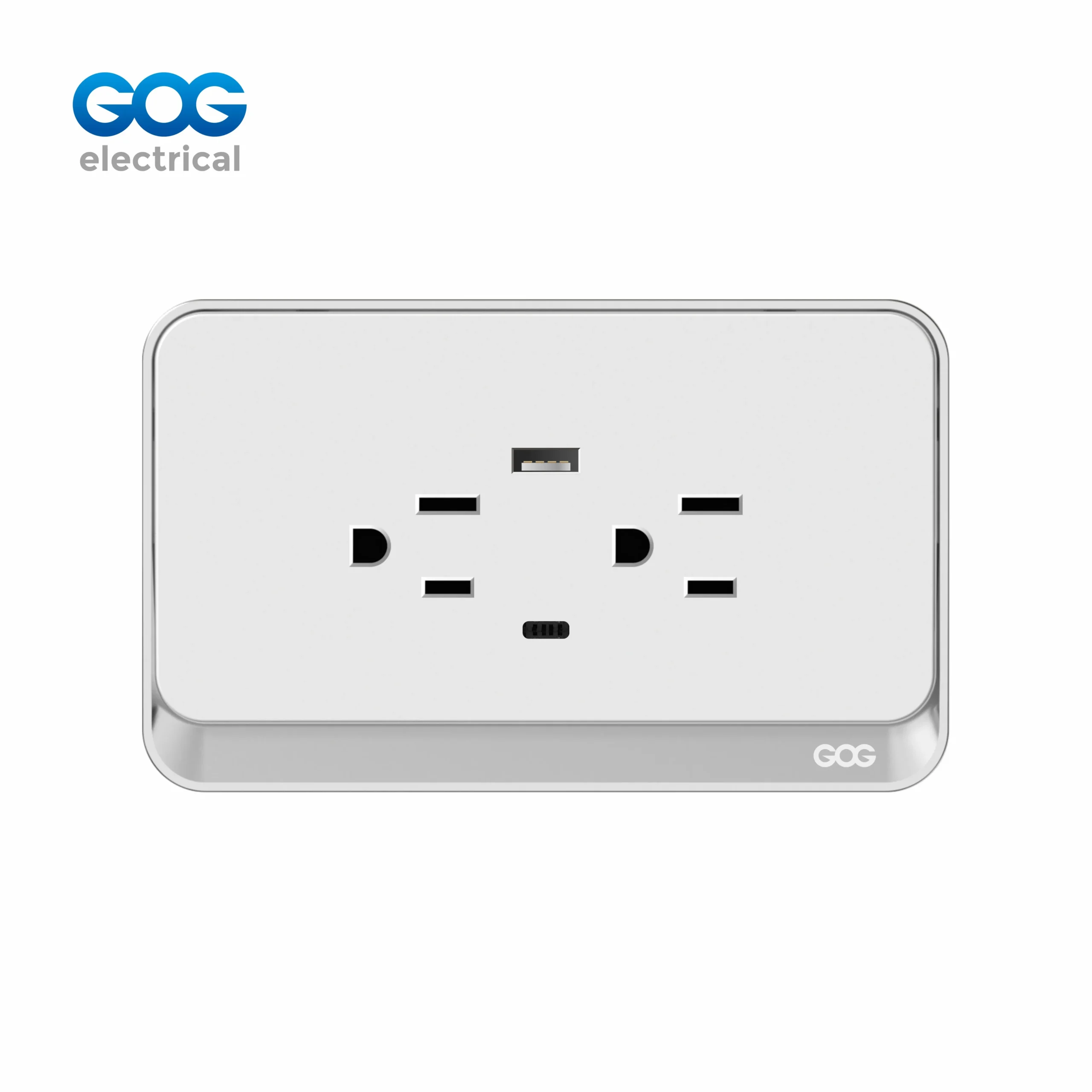 TCM65UC chroming double socket USB-C TCM65UC chroming double socket USB-C