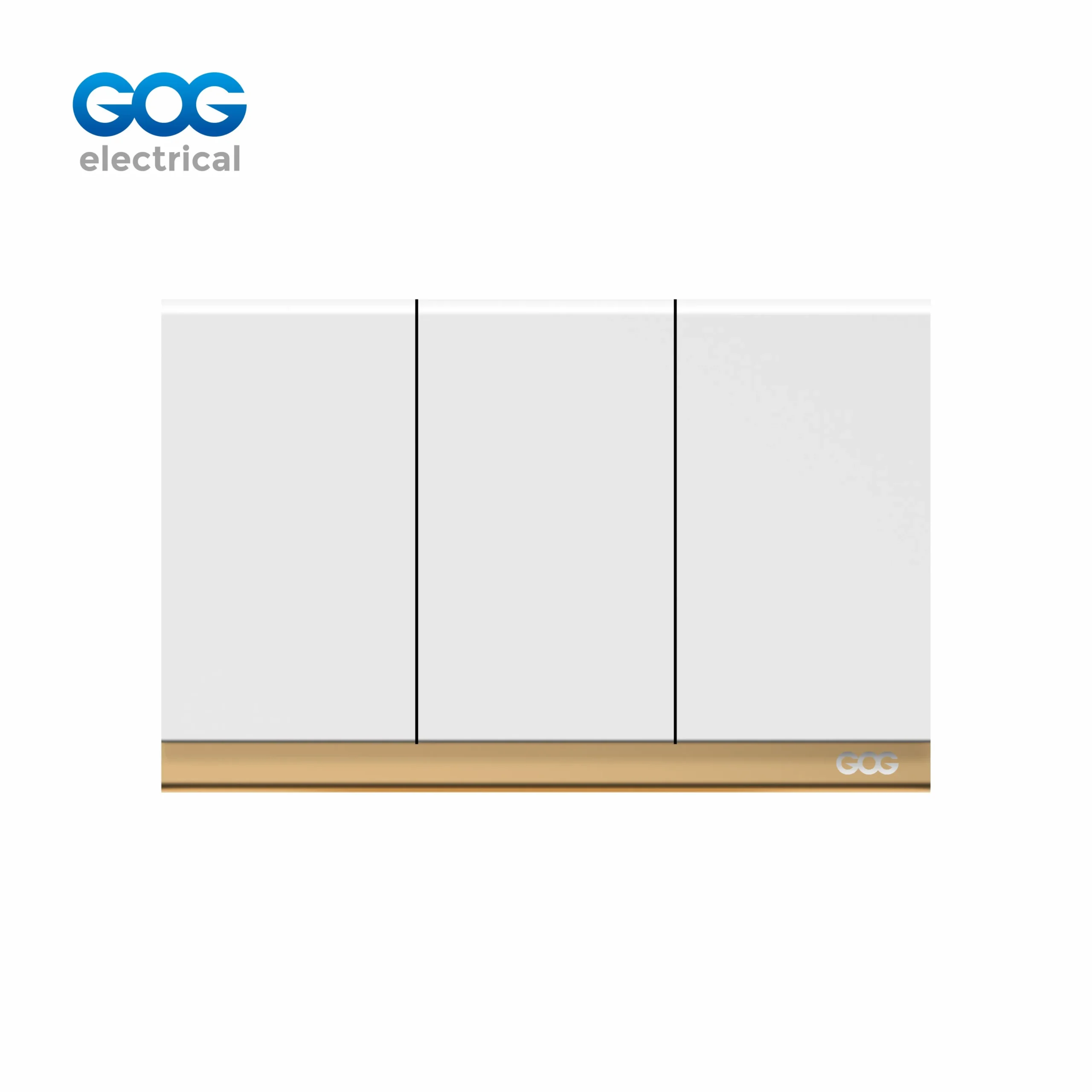 مفتاح TD315/TD325 T-D Series Chroming 10A 3 Gang Wall Switch 7 Metallic Finishes