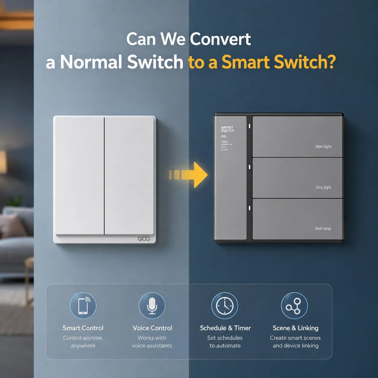 Podemos Converter um Interruptor Normal em um Interruptor Inteligente
