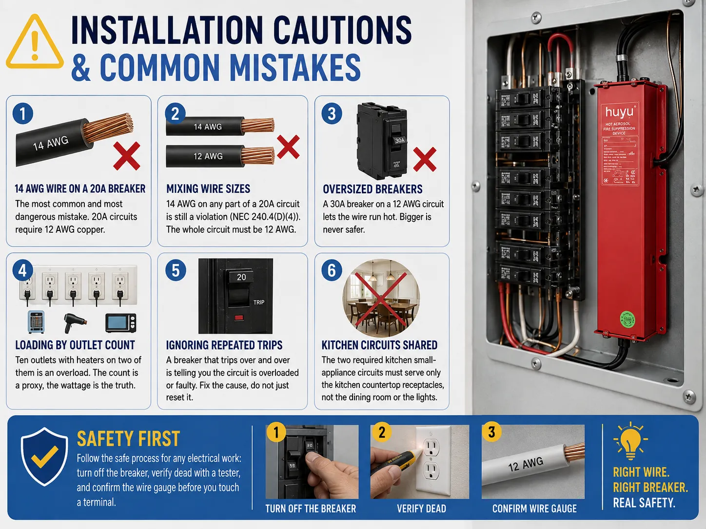 Precauciones de instalación y errores comunes