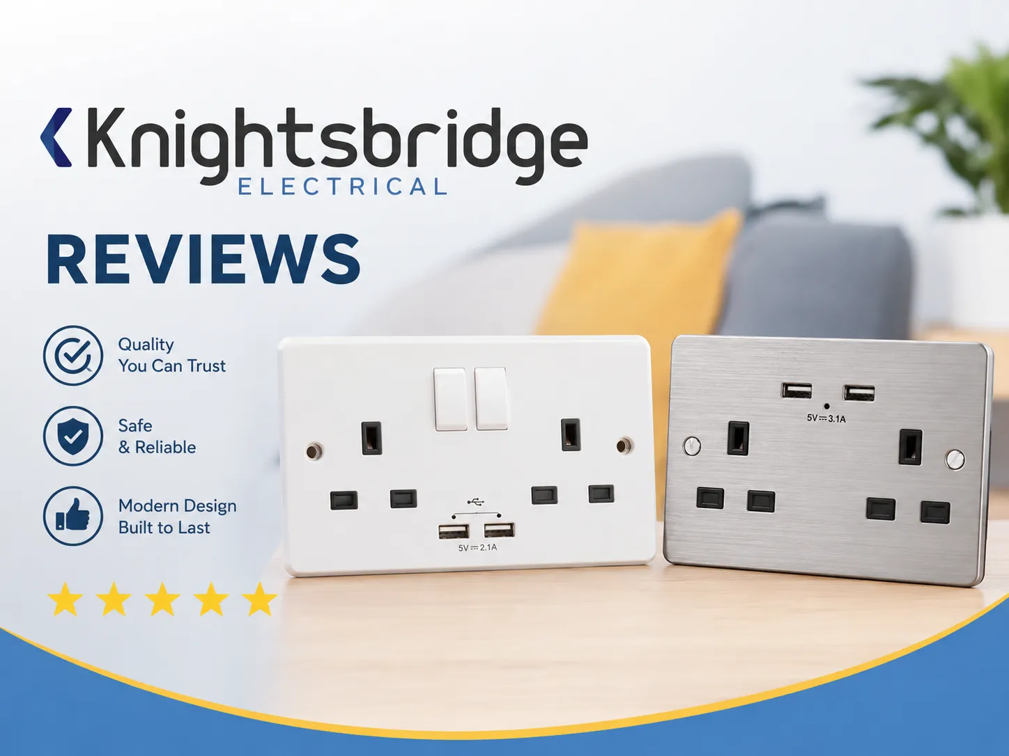 Reseñas de Tomas de Corriente Eléctricas Knightsbridge