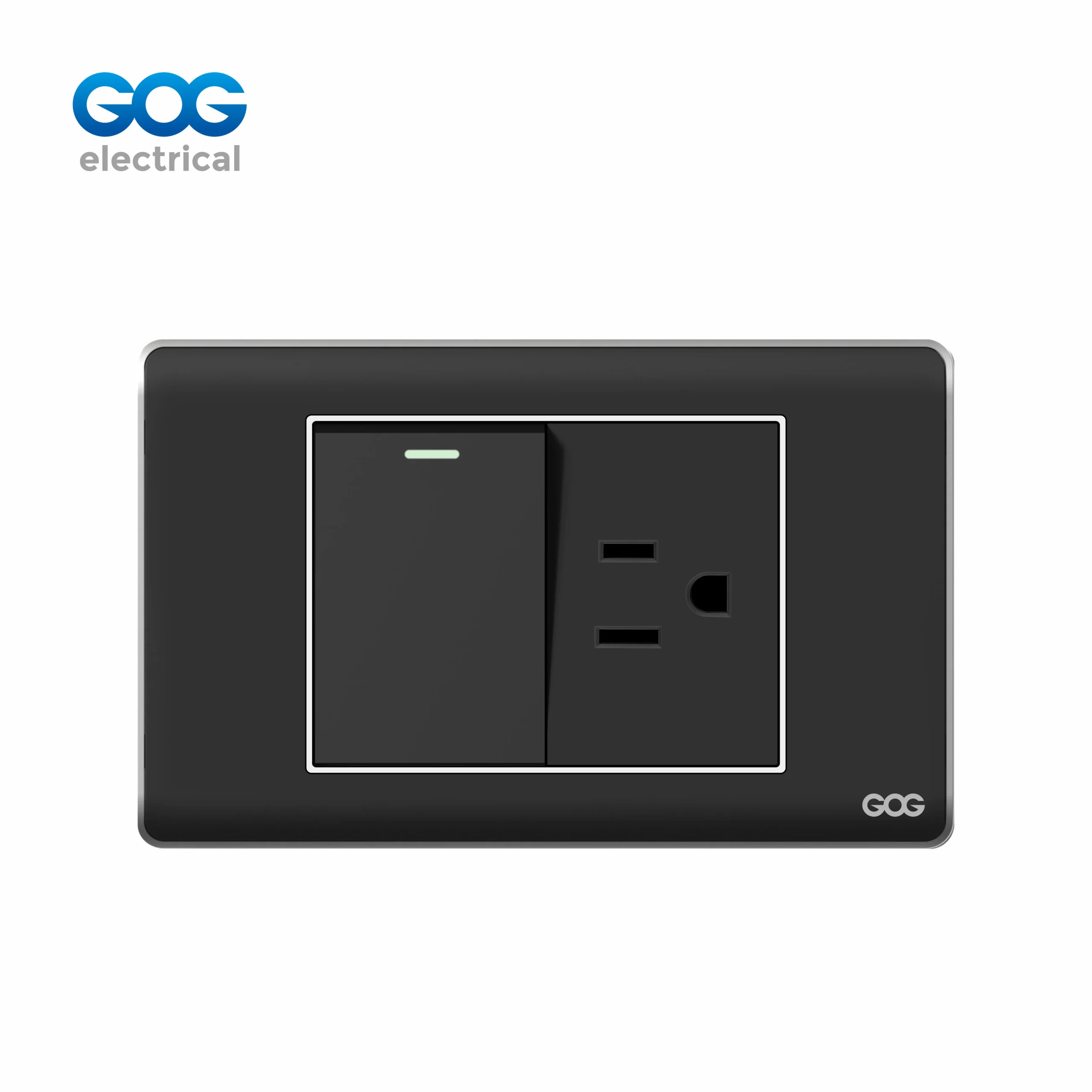 A30 Chromed PC Switch with US 3 Pin Socket-4