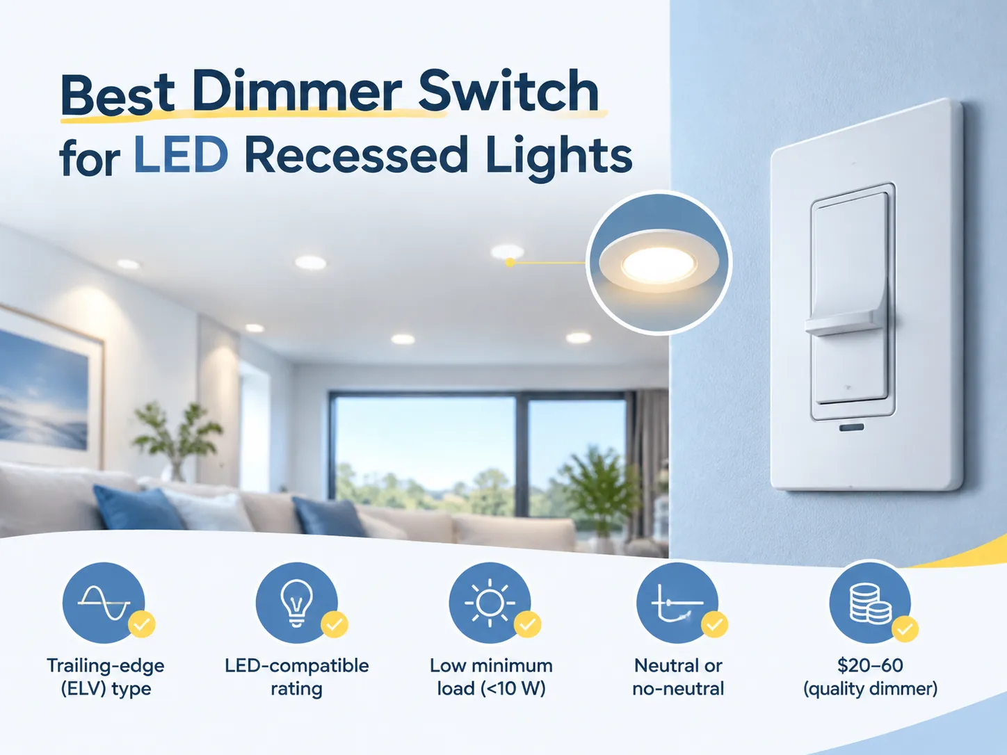 Best Dimmer Switch for LED Recessed Lights