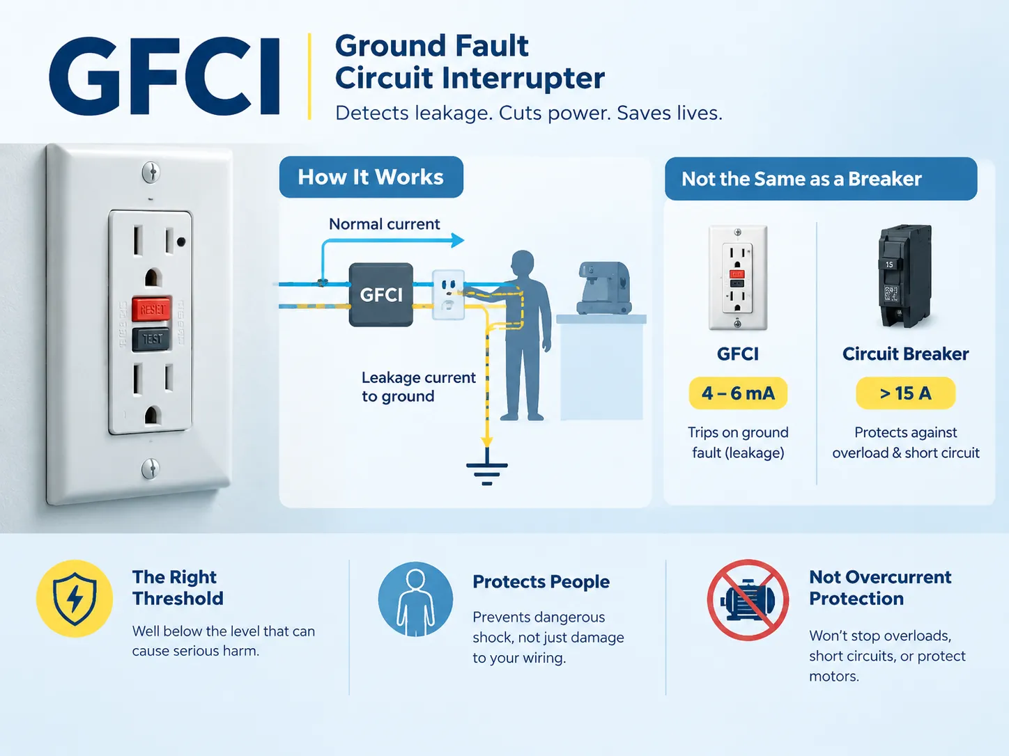 GFCI Meaning in Electrical: The Full Form, Plainly