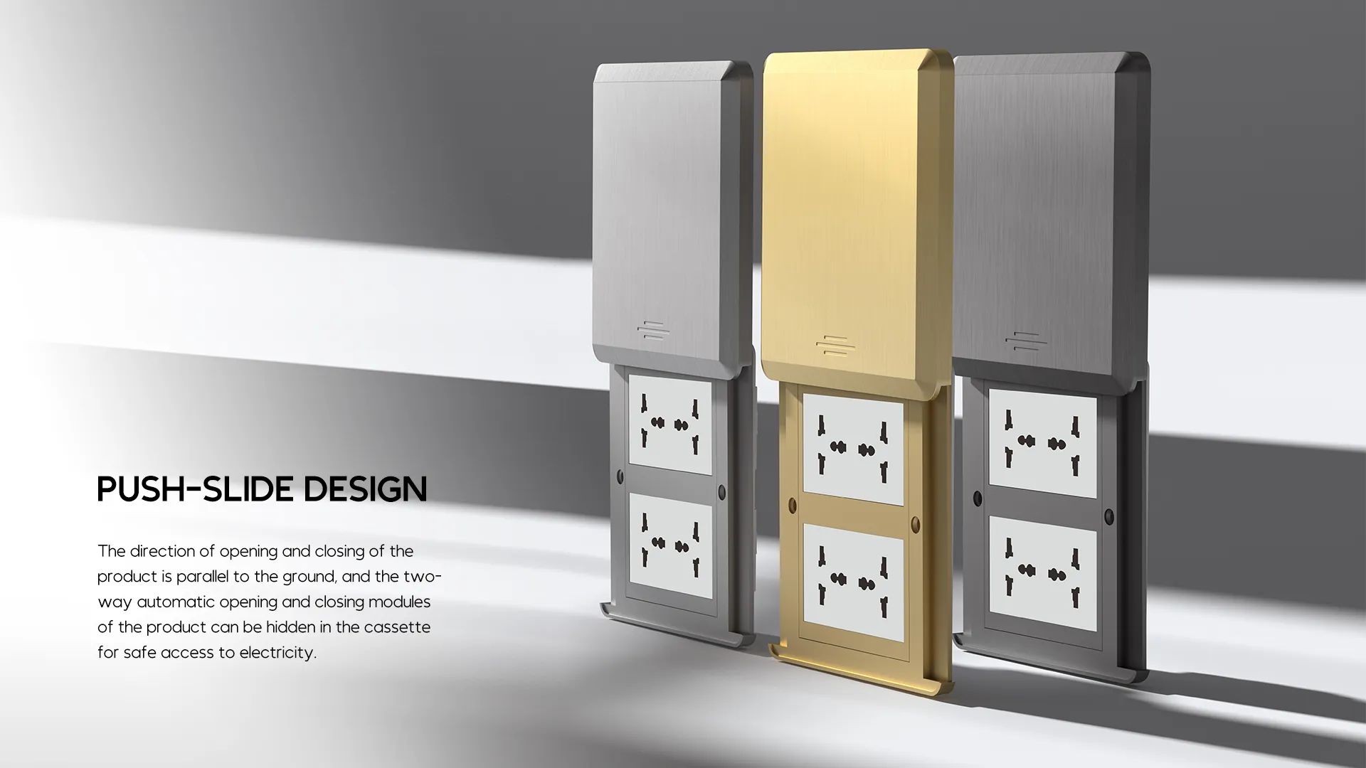 A70 tempered glass pop up floor power outlet colour options