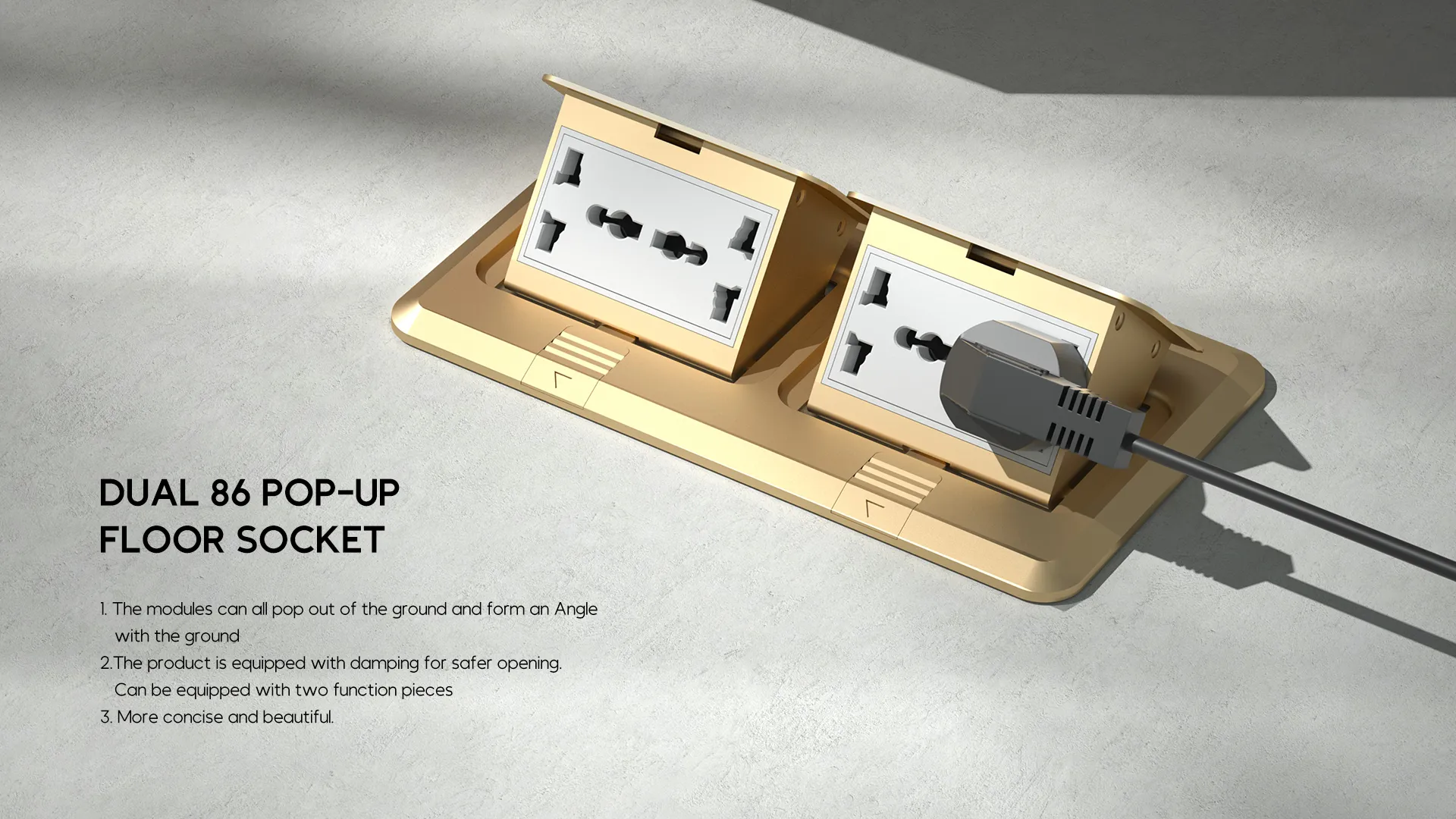 A66-1 dual module floor power point distributor support