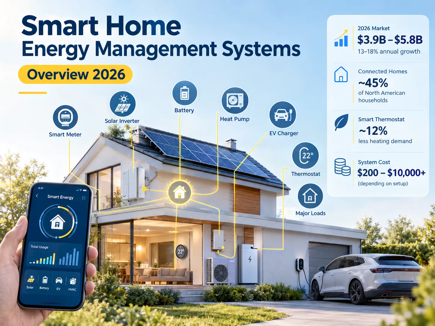 Visão Geral dos Sistemas de Gestão de Energia Residencial Inteligente 2026