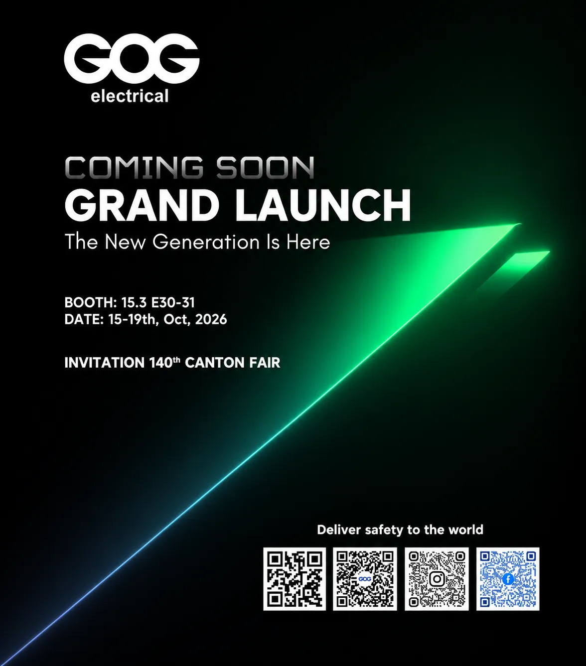 GOG Electrical Invites You to the 140th Canton Fair