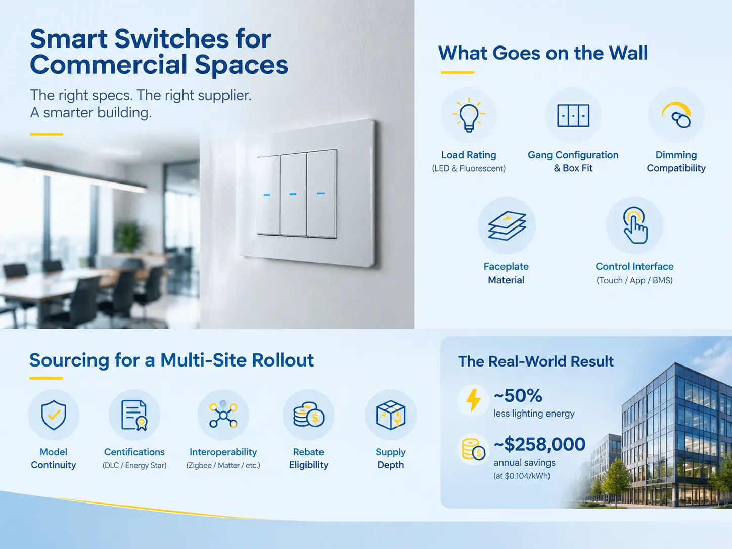 Smart Switcher for commercial spaces