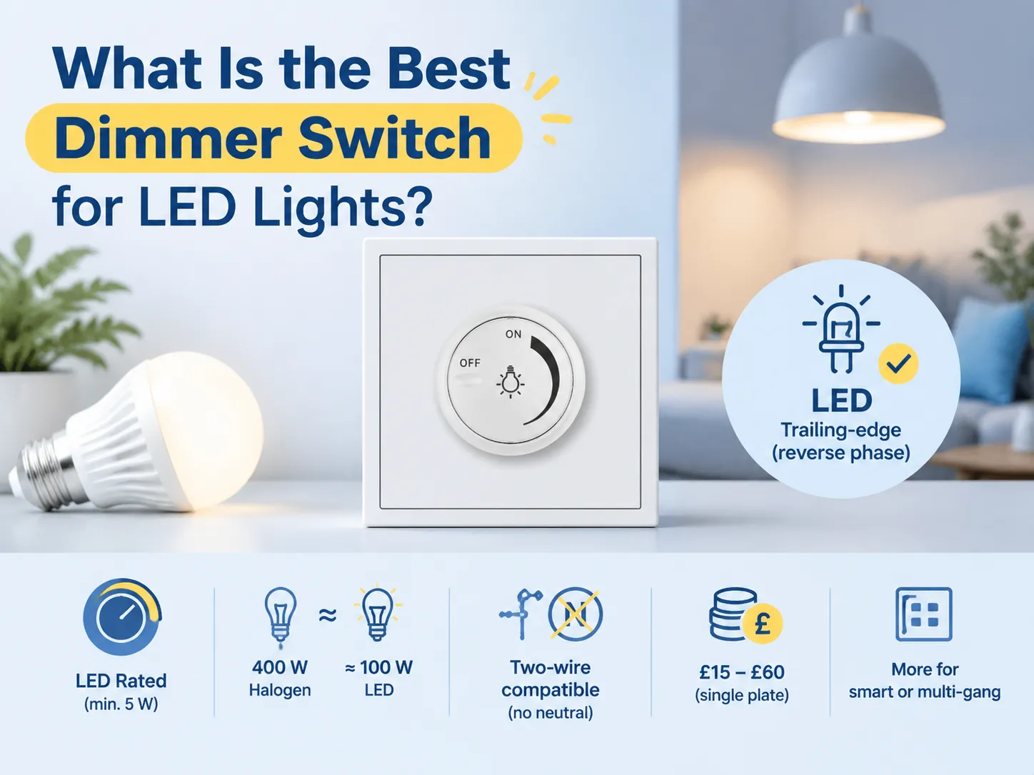 What Is the Best Dimmer Switch for LED Lights?