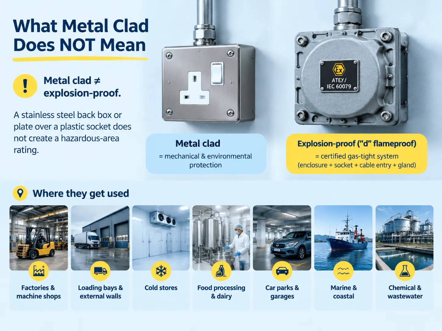 what metal clad does not mean